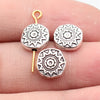 10x10x3.5 mm Antique Silver