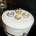 Geometric Crystal Ear Cuffs in Four Distinct Designs view 2