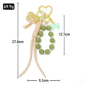 Rhinestone Palm Tree Beaded Keychain Phone Strap Charm view 4