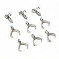 Stainless Steel Pinch Pendant Bails in Four Metallic Finishes view 7