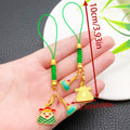 Four Green Rice Dumpling Phone Strap Charm Designs view 6
