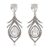 Silver Teardrop Openwork