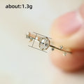 Minimal Oval Clear Solitaire Slim Ring In Polished Gold Tone view 5