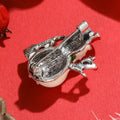Snowman Brooch In 1 Style With Polished Metal And Decorative Details view 3