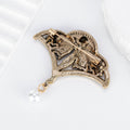 Flower Enamel Metal Brooch Pin 6.2 x 6.1 cm for Jackets and Lapels view 3