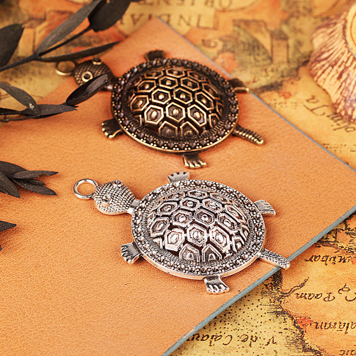 Vintage Alloy Turtle Keychain Pendant Charm