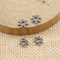 Clustered Ball Flower Spacer Bead in Antique Silver Tone view 2