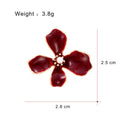 Red Gold Tone Flower Six Designs Metal Brooch Pin for Jackets and Lapels view 6