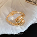 Three Gold Or Silver Teardrop End Open Hinged Bracelet Options view 3