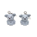 Miniature Resin Pig Cat Frog and Animal Hook Earrings in Twelve Designs view 8