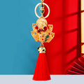 Jeweled Golden Toad Tassel Keychains in Three Colors plus Assorted view 1