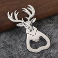 Deer Head Bottle Opener Keychain Zinc Alloy Beer Opener Gift