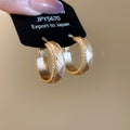 Faceted Wide Hoop Earrings In Two Metal Tones Jewelry Design view 6