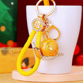 Crystal Snail Keychains With Enamel Shells and Optional Wrist Straps view 4