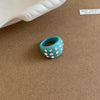Teal Rhinestone Ring
