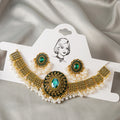 Six Color Ornate Choker Necklace and Dangle Earring Sets view 2