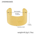 Wide Open Cuff Bangle Bracelet Embossed Pattern Armband Styles view 7