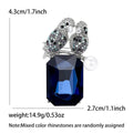 Crystal Parrot Pair Brooch With Pearl Accent for Jackets Scarves and Lapels view 7