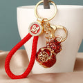 Lucky Cat Mahjong Character and Monkey Fortune Strap Keychain Set view 4