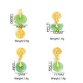 Jade Look Safety Buckle and Gourd Dangle Charm Pendants view 3