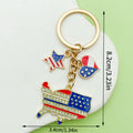 Heart Charm Keychains Featuring Blue Bow Across 22 Pictured Variations view 11
