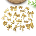 Gold-Tone Bow and Butterfly Metal Charms with 10 Listed Options view 2