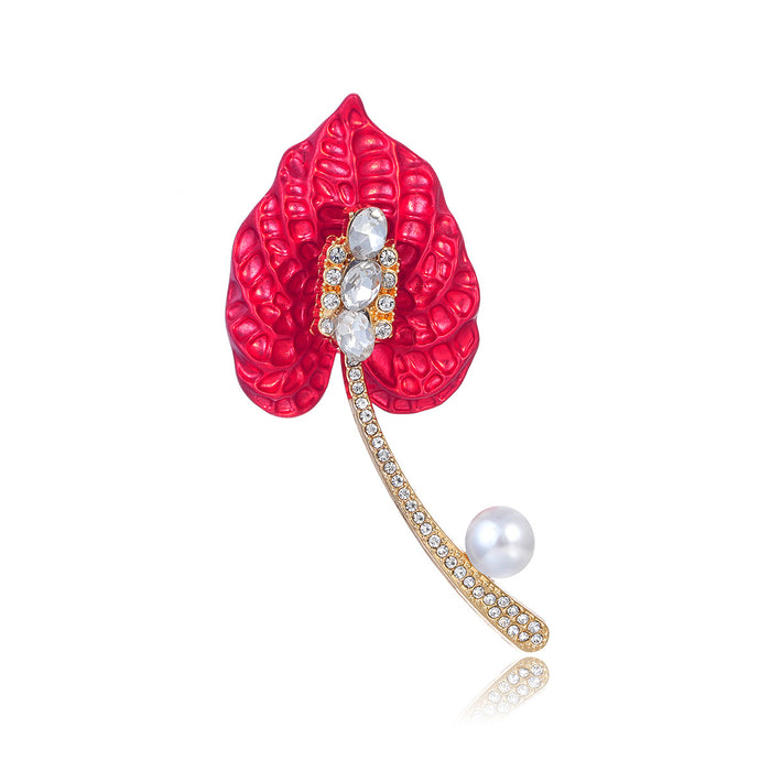 Leaf Two Designs Metal Brooch Pin for Jackets and Lapels