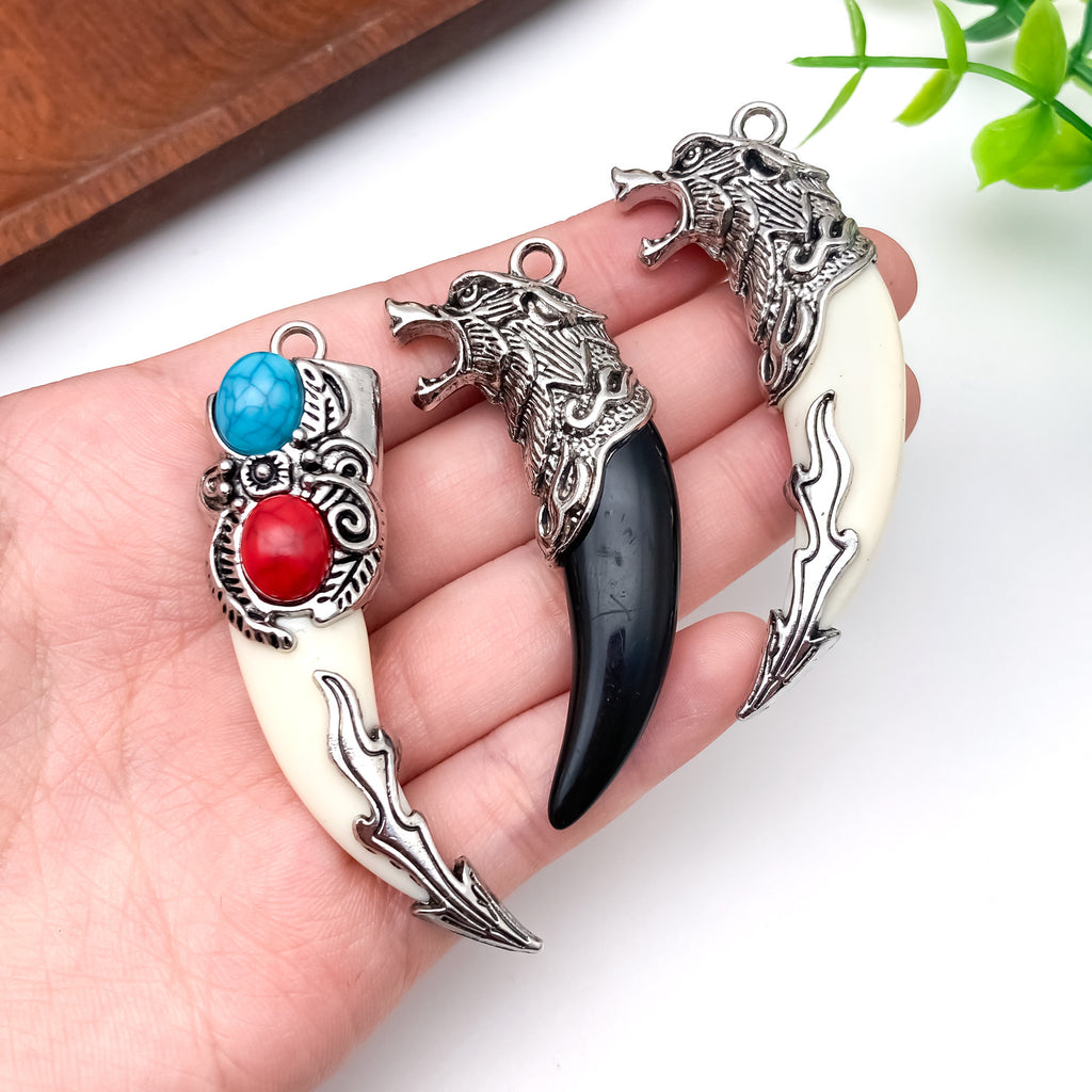 Resin Ethnic Round Pattern charm pendant for DIY necklace bag charm keychain making