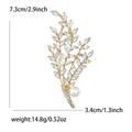 Long Crystal Leaf Branch Brooch A Long Leafy Branch Of Marquise Crystals view 6