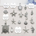 Antique Silver Turtle and Seashell Shell Charms with 16 Listed Options view 2