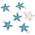Colorful Enamel Starfish Jewelry Components For DIY Earrings And Bracelets Charms view 9
