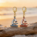 Laboratory Microscope Enamel Charm Keychain Two Colors view 4
