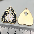 Zinc Alloy Enamel Halloween Theme Charm Pendant for DIY Earrings Necklace Keychain