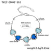 Mixed-Blue Silver Bracelet