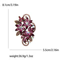 Faceted Crystal Grape Cluster Brooch in Six Colors view 7