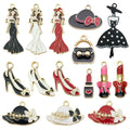 Enamel Colorful Fashion Theme and Lipstick Metal Charms with 16 Listed Options view 5
