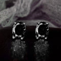 Oval Solitaire Stud Earrings In Ten Bright Stone Colors view 10