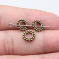 Beaded Edge Ring Large-Hole Spacer in Three Antique Finishes view 4