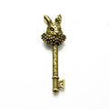 50x15mm Alloy Rabbit Key Charm Pendant