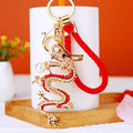 Mixed Jeweled Pearl Dragon and Zodiac Dragon Keychains in Fourteen Options view 7