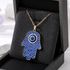 Blue Gold Hamsa