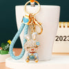 Sky-Blue-Braided Blue-Strawberry-Rabbit