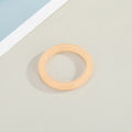 Chunky Translucent Resin Band Rings in Five Neutral and Bright Colors view 3