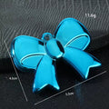 Glossy Acrylic Bow Ribbon Charm Pendant Seven Colors view 4