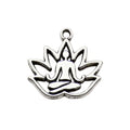 Alloy Antique Silver Yoga Lotus Metal Charms with 12 Listed Options view 10