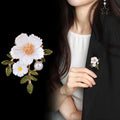Gold Tone Silver Tone Daisy Metal Brooch Pin for Jackets and Lapels view 5