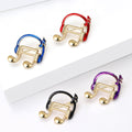 Headphone Music Note Brooch With Faceted Crystals And Polished Metal Details view 2