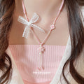 Colorful Fish Pendant Cord Necklaces With Flower Accents view 3