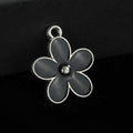 Enamel Daisy Charm Pendant Silver-Tone And Gold-Tone Six Colors view 8