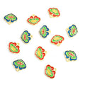 Colorful Lotus Ruyi Lock Enamel Alloy Charm Pendant view 4